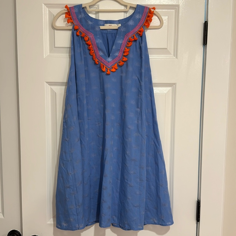 Vineyard vine size large palm tree dress